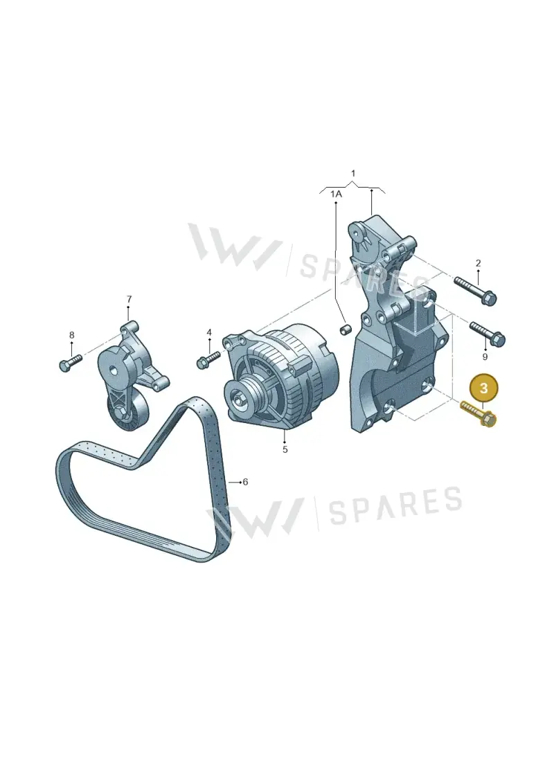 N10551901 — Volkswagen Jetta (2014-2017) diagram 409903400, position 3