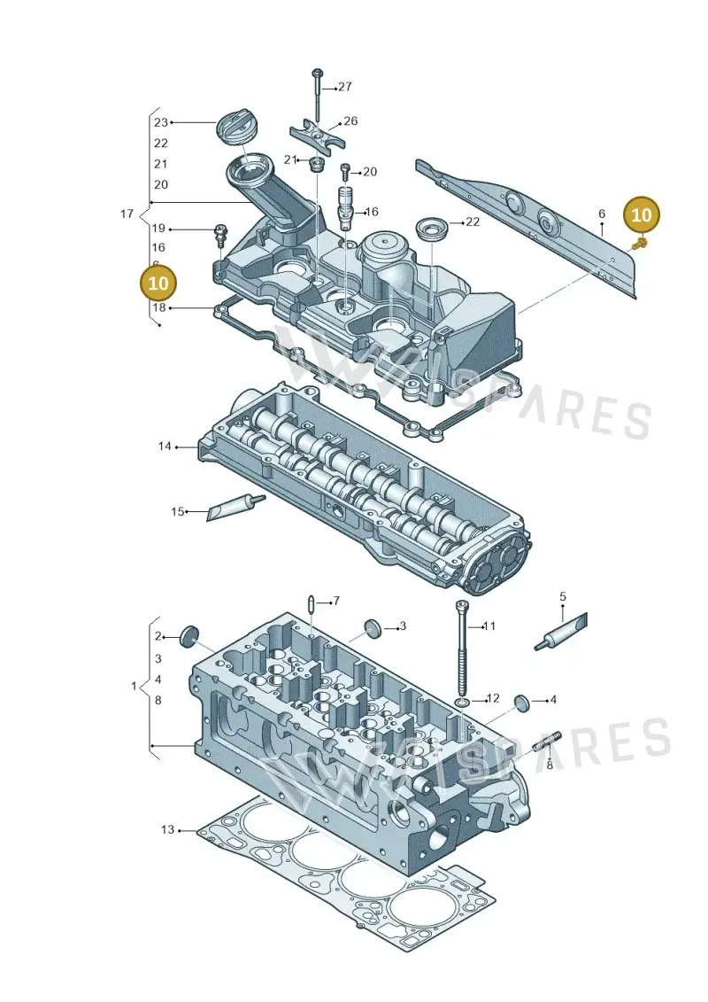 N10555702 — Volkswagen Transport. multivan (2019-2024) diagram 806103700, position 10