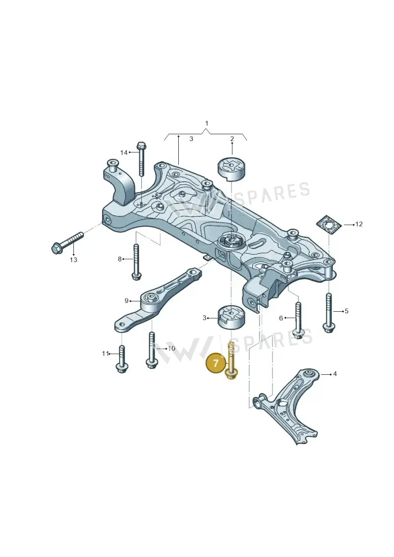 N10558002 — Volkswagen Beetle (2016-2019) diagram 801199050, position 7