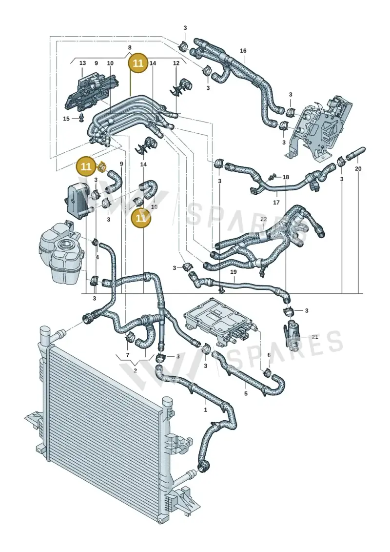 N10558701 — Volkswagen ID.7 Limousine Pro (2023-) diagram 10a121230, position 11