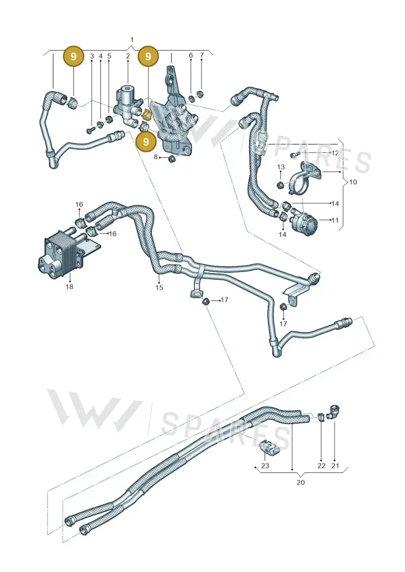 N10558701 — Volkswagen Passat estate (2023-) diagram 746819950, position 9
