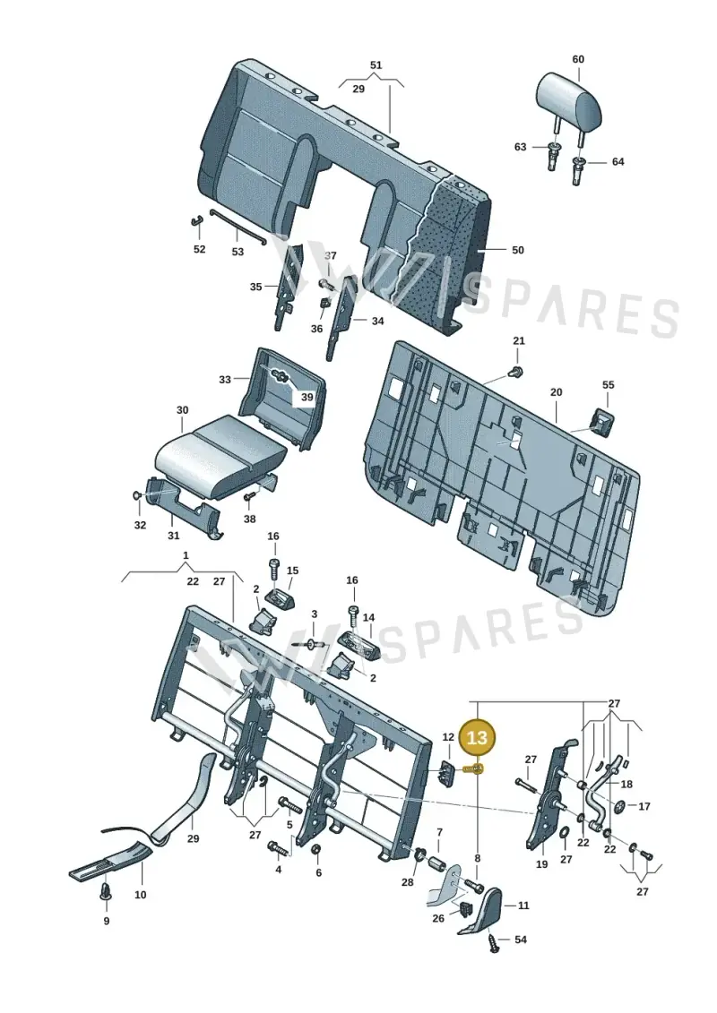 N10559901 — Volkswagen Transport. multivan (2019-2024) diagram 7em885600, position 13