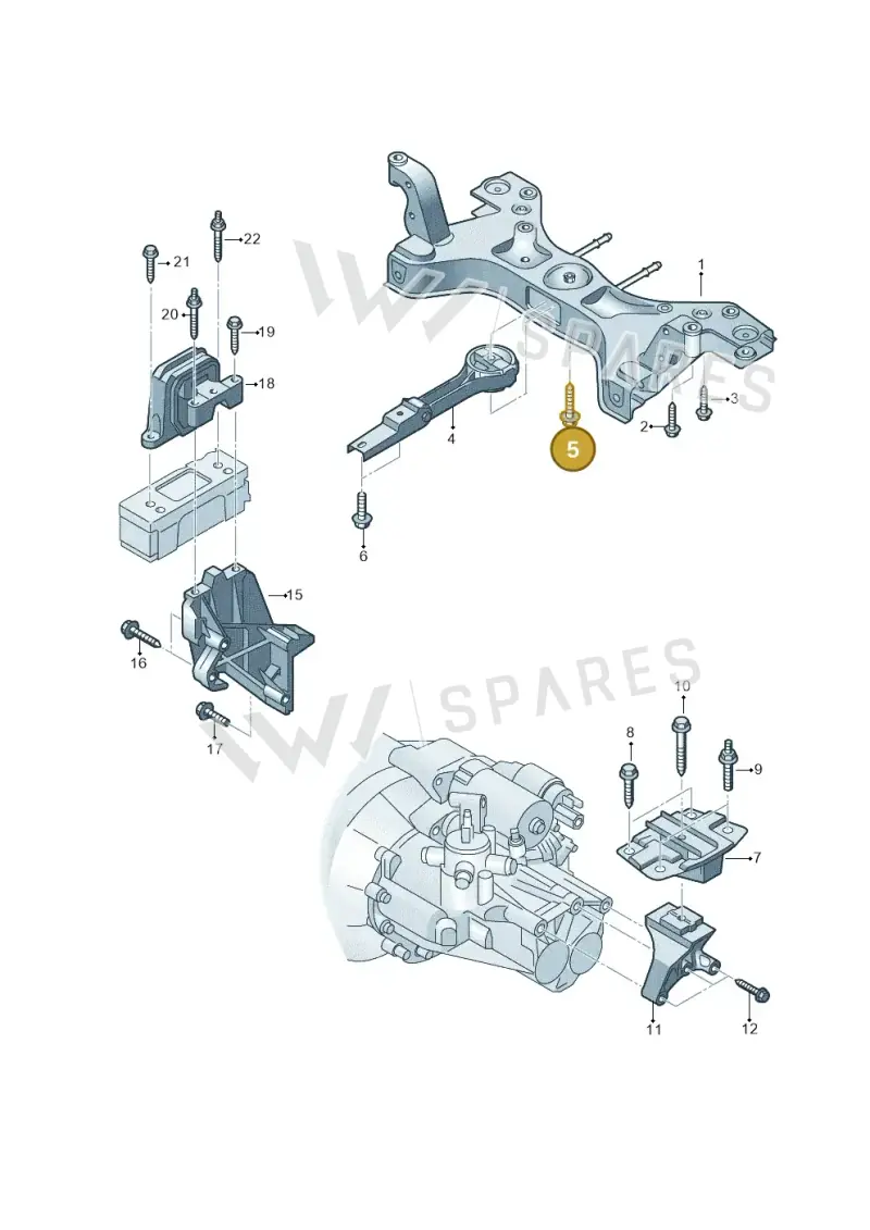 N10560702 — Volkswagen Up! 1.0 BlueMotion (2016-2023) diagram 892199210, position 5
