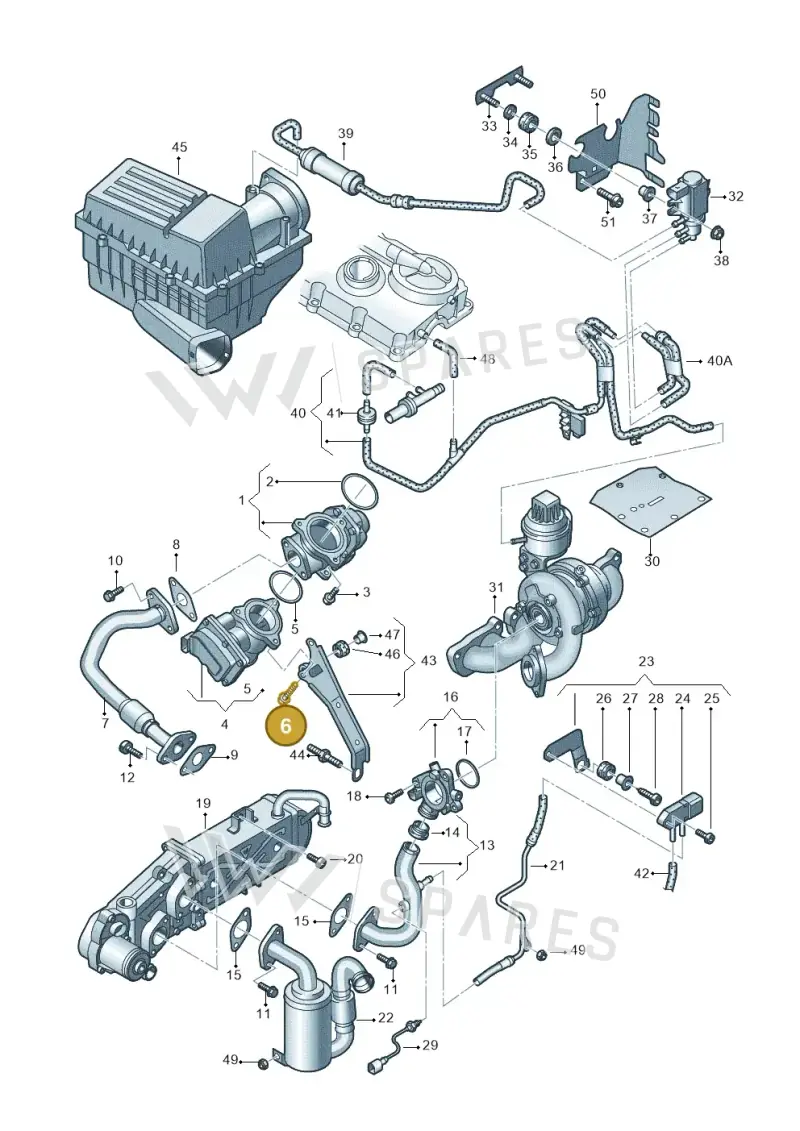 N10562101 — Volkswagen New Passat (2011-2015) diagram 691131450, position 6