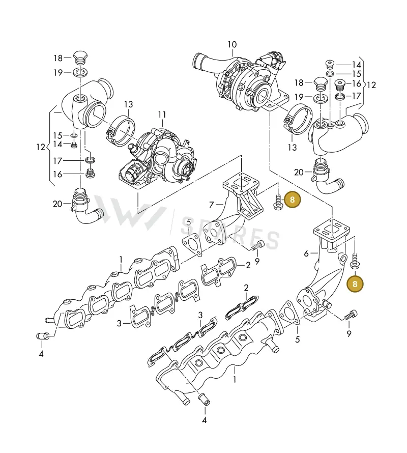 N10563402 — Volkswagen MARINE-MOTOR           02> (2002-) diagram 277253700, position 8
