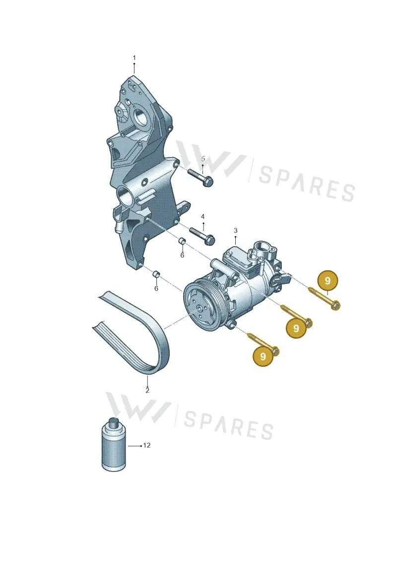 N10565002 — Volkswagen Polo (2009-2012) diagram 672260200, position 9