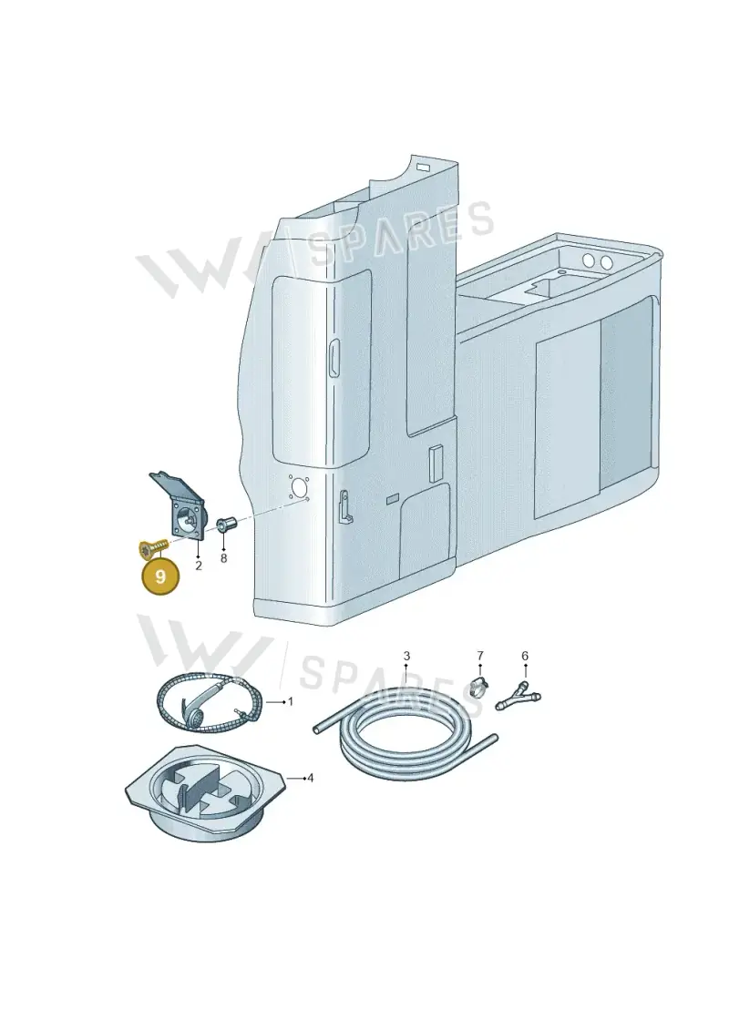 N10565502 — Volkswagen Caravelle (2019-2024) diagram 733068320, position 9
