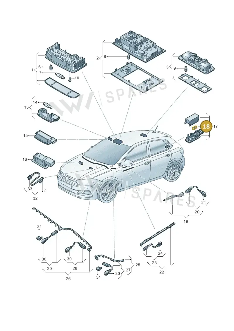 N10567401 — Volkswagen Polo (2017-2025) diagram 837947000, position 18