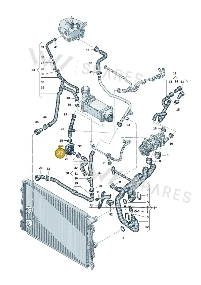 N10571404 — Volkswagen Taigo (2021-2024) diagram 2f0121210, position 27