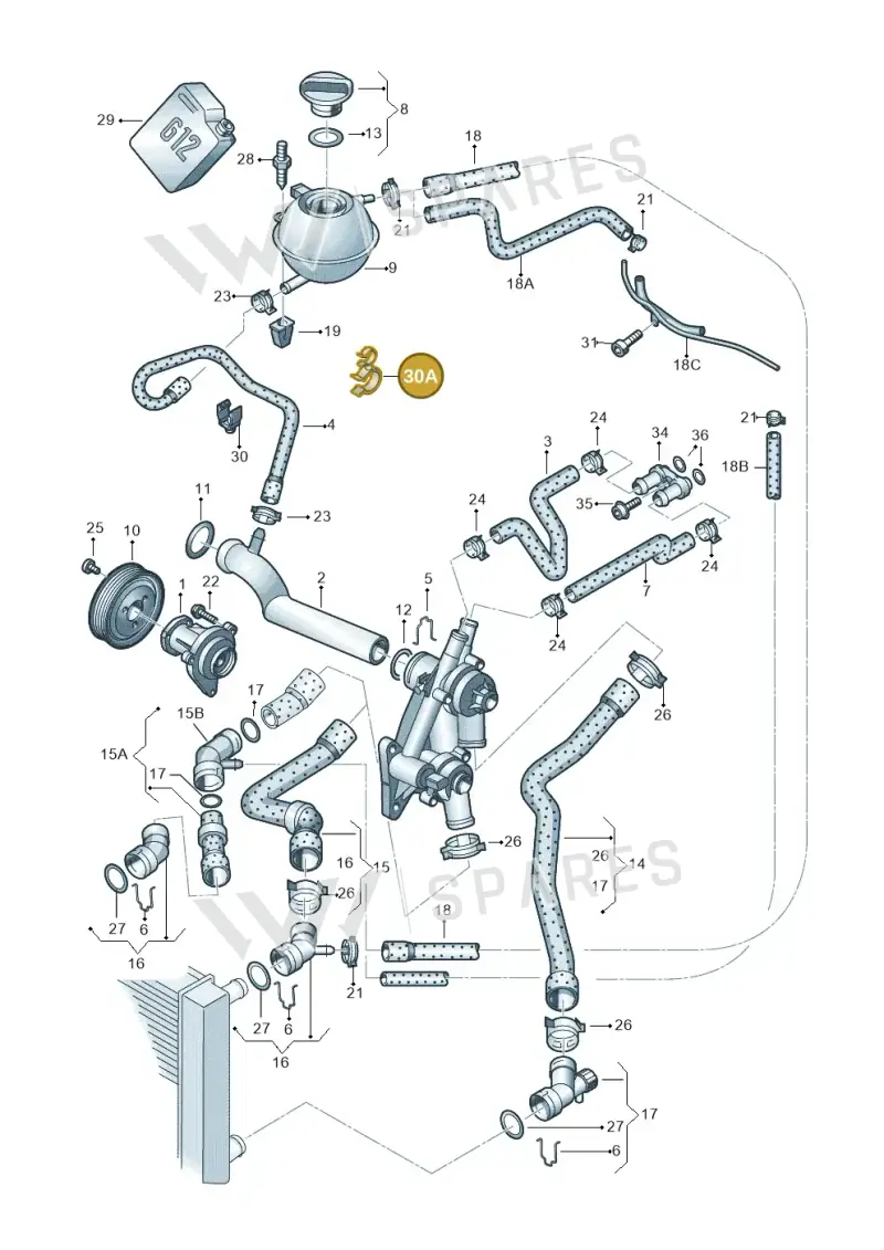 N10574901 — Skoda FABIA/COMBI            05> (2004-) diagram 225121220, position 30A