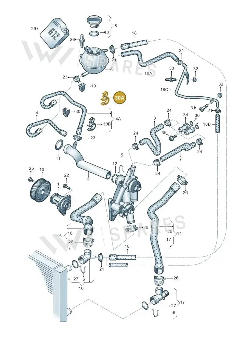 N10574901 — Volkswagen FOX                  M.05> (2005-) diagram 253121200, position 30A