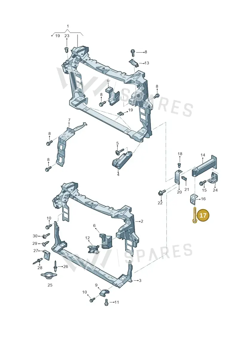 N10576702 — Volkswagen Touareg (2017-2023) diagram 439805050, position 17