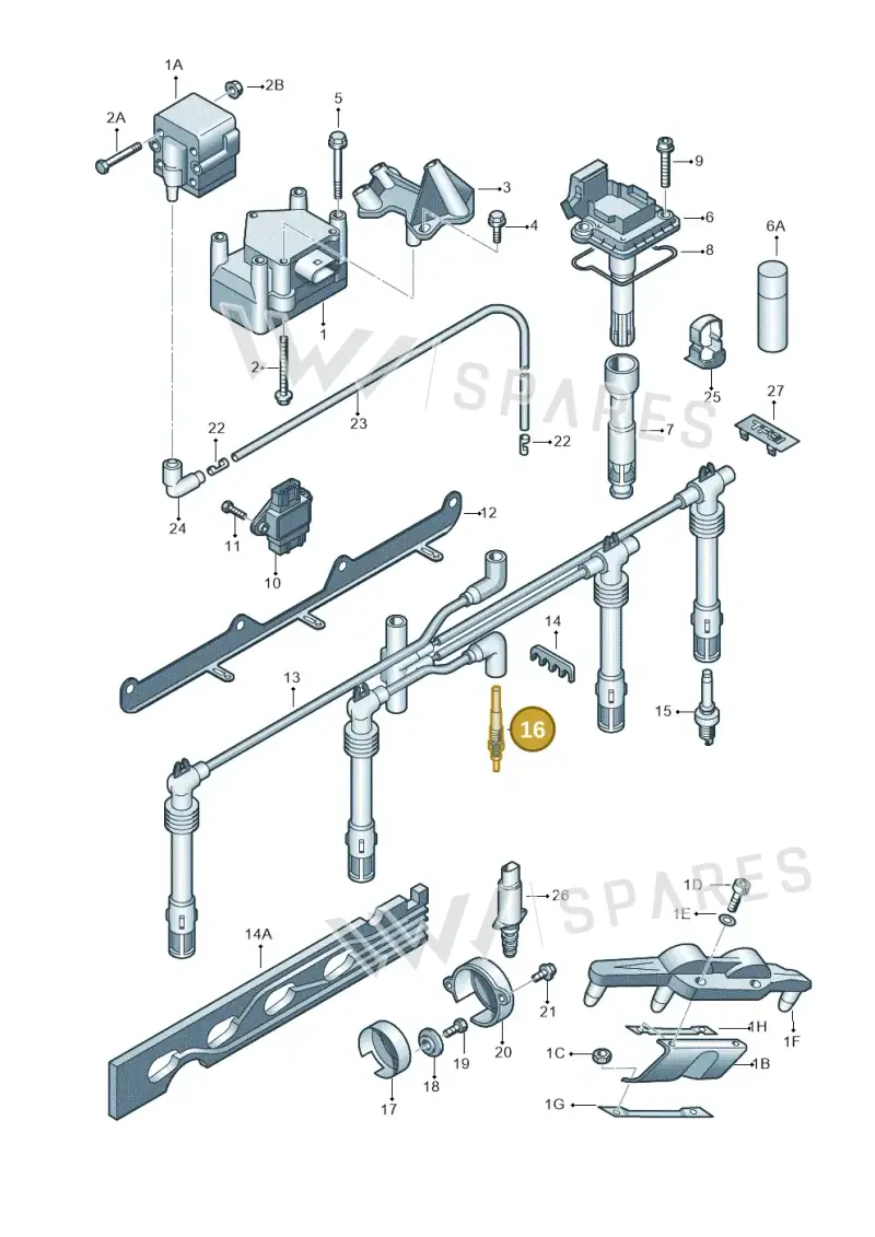 N10579805 — Volkswagen Touran 1.9 (2008-2010) diagram 649905000, position 16