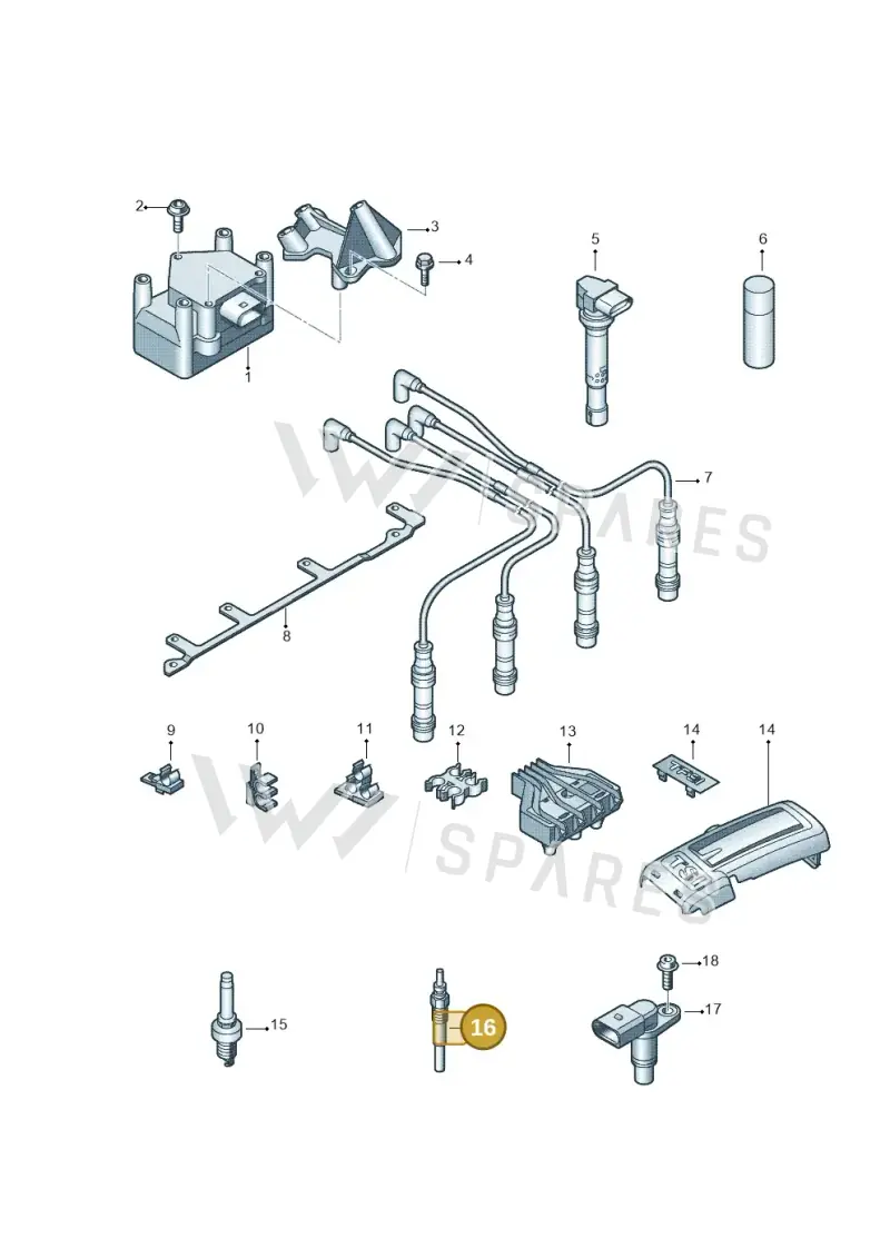 N10579805 — Volkswagen Passat estate (2008-2011) diagram 694905000, position 16
