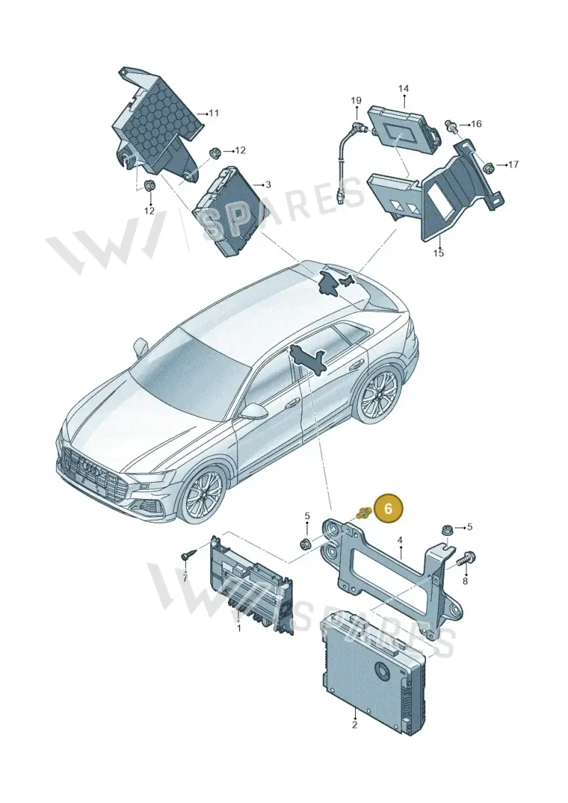 N10585401 — Audi RS Q8 (2019-2025) diagram 429035040, position 6