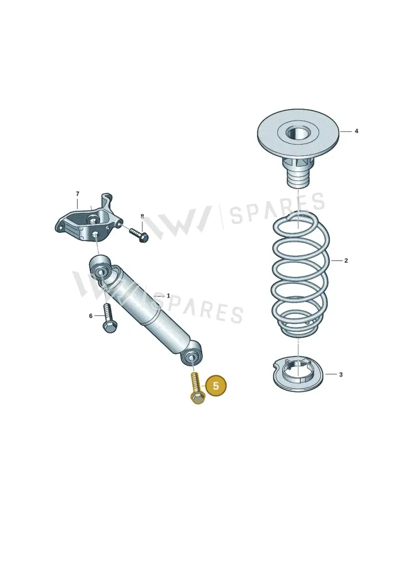 N10585602 — Volkswagen Multivan (2021-) diagram 7t0511040, position 5