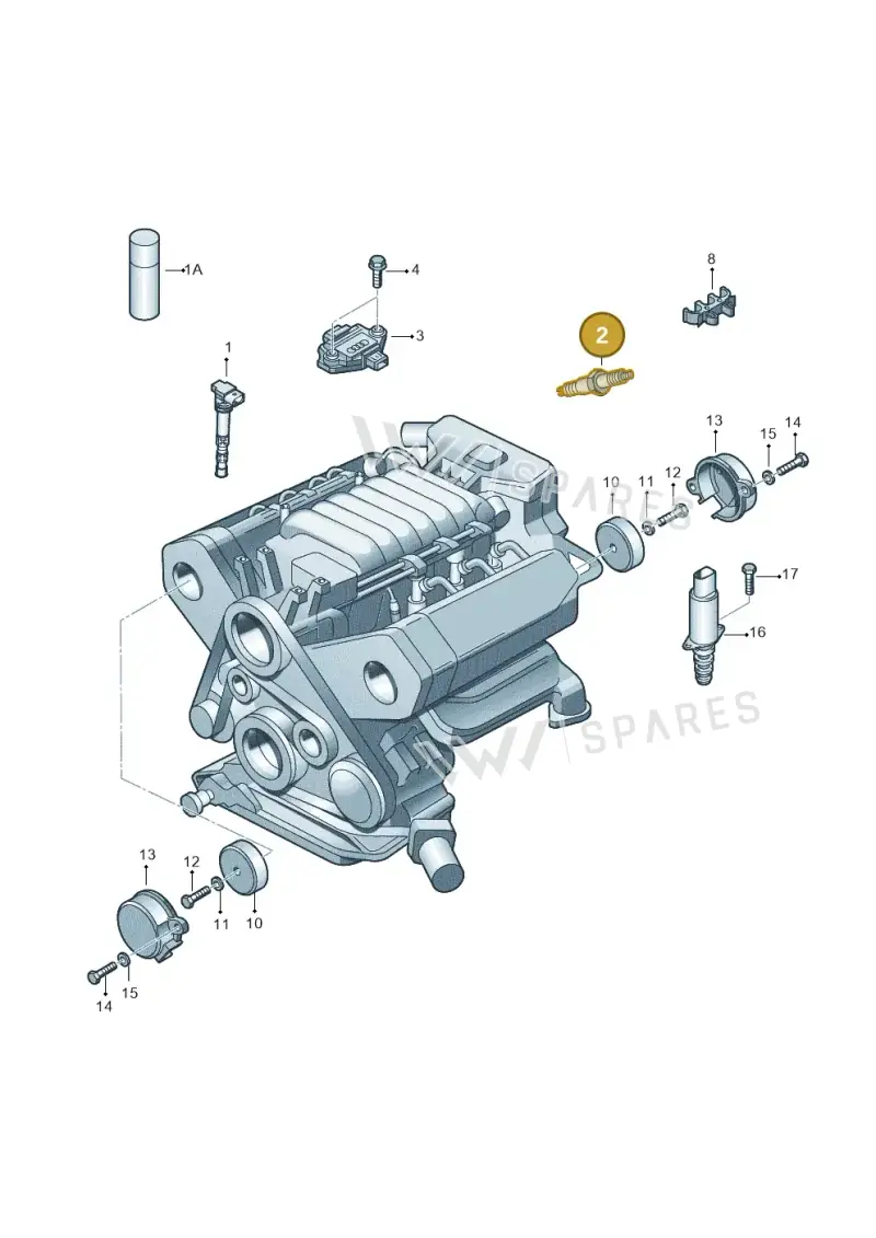N10591608 — Volkswagen Touareg                08> (2007-) diagram 258905300, position 2