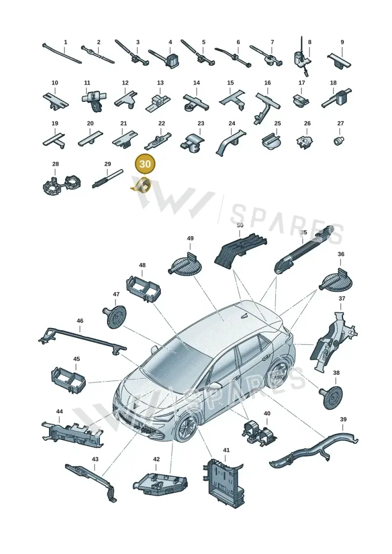 N10591902 — SEAT CUPRA Born (2021-) diagram 10s971082, position 30