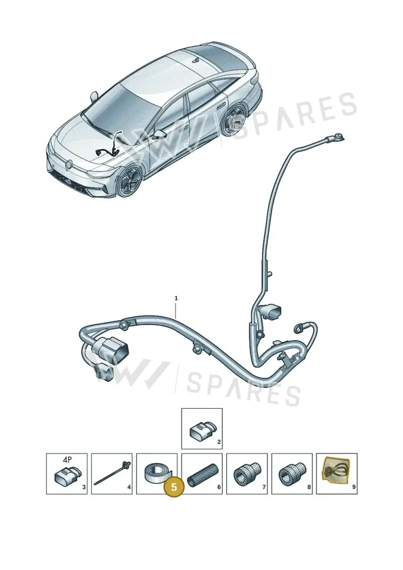 N10592002 — Volkswagen ID.7 Limousine Pro (2023-) diagram 14b971700, position 5