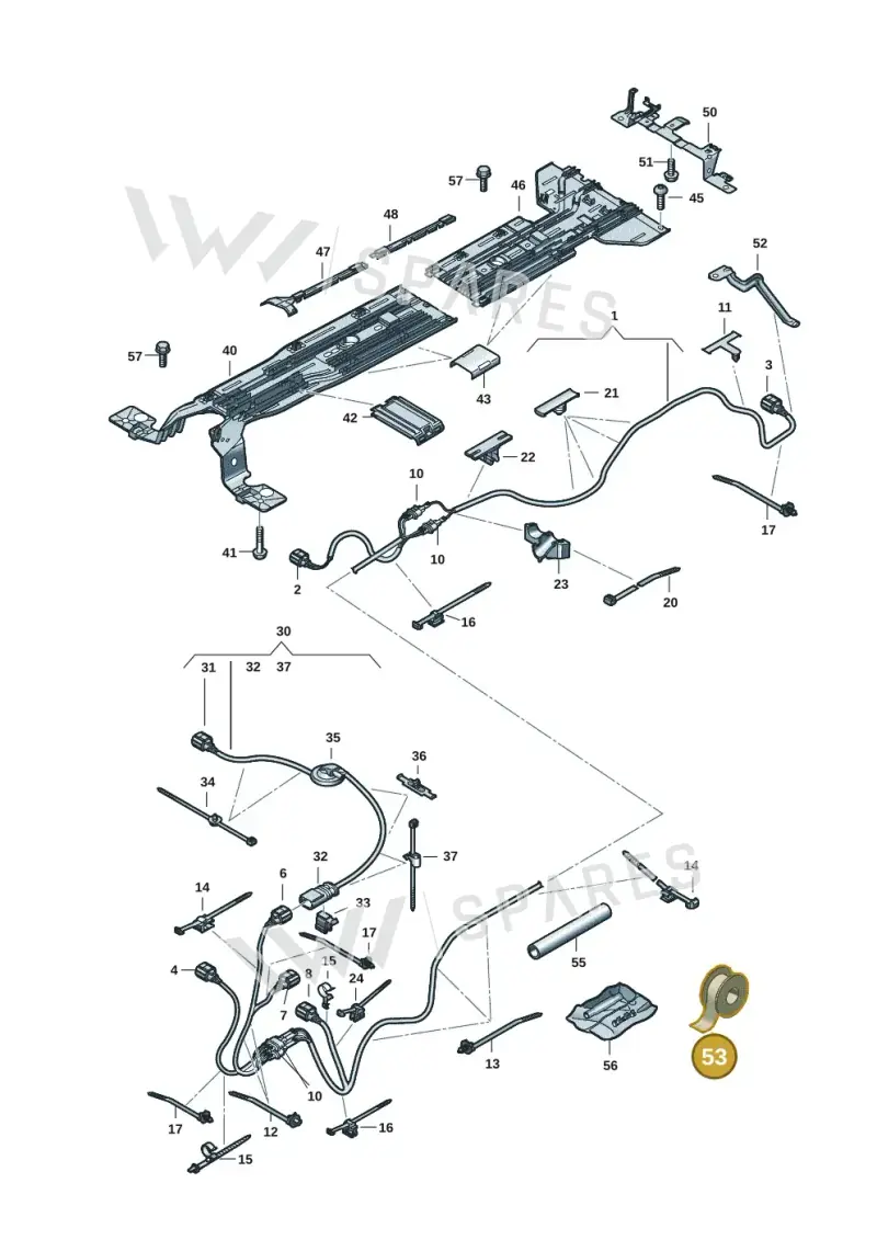 N10592003 — Volkswagen ID.7 Limousine Pro (2023-) diagram 14b970100, position 53