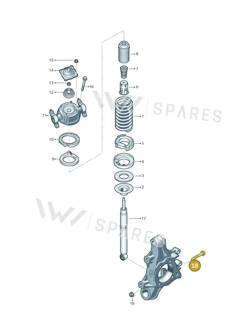 N10592402 — Volkswagen Touareg BlueMotion (2014-2018) diagram 693511000, position 18