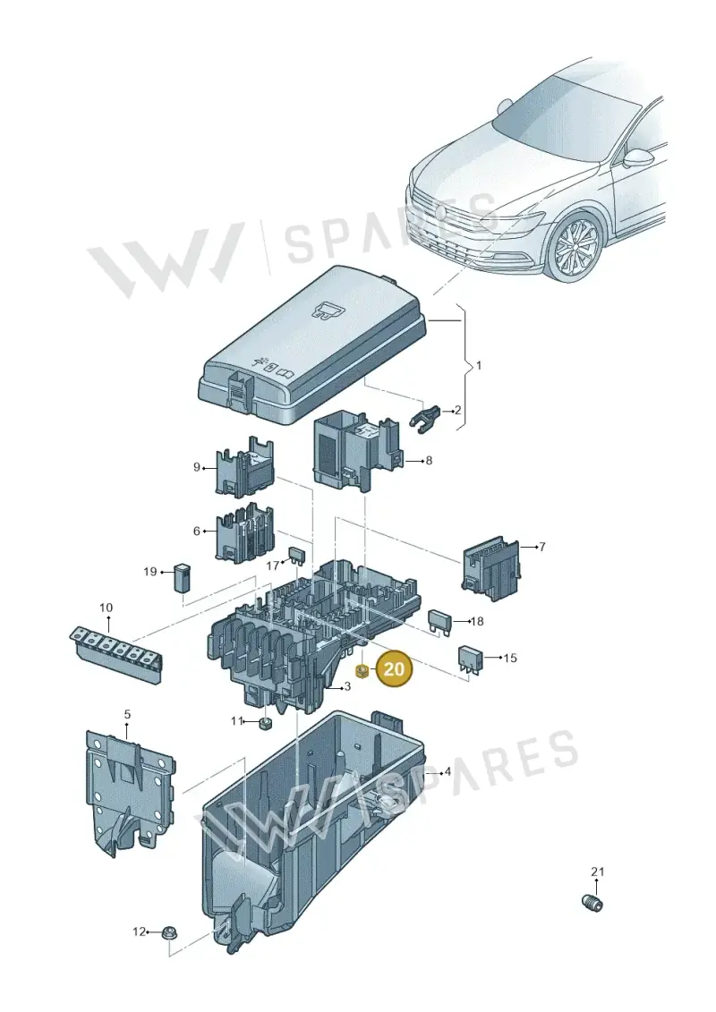 N10597201 — Volkswagen Passat estate (2023-) diagram 793937100, position 20