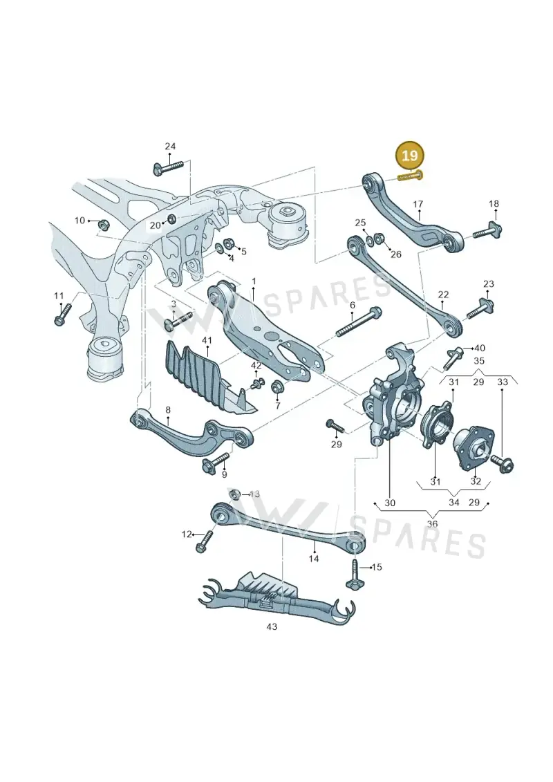 N10602202 — Audi RS4 Avant (2017-2025) diagram 849505300, position 19