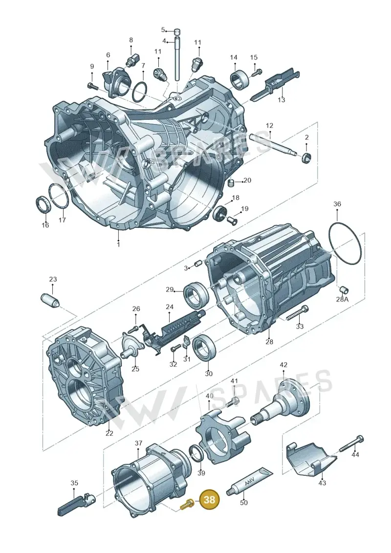 N10607002 — Audi A6 2.7 TDI (2008-2011) diagram 448301700, position 38
