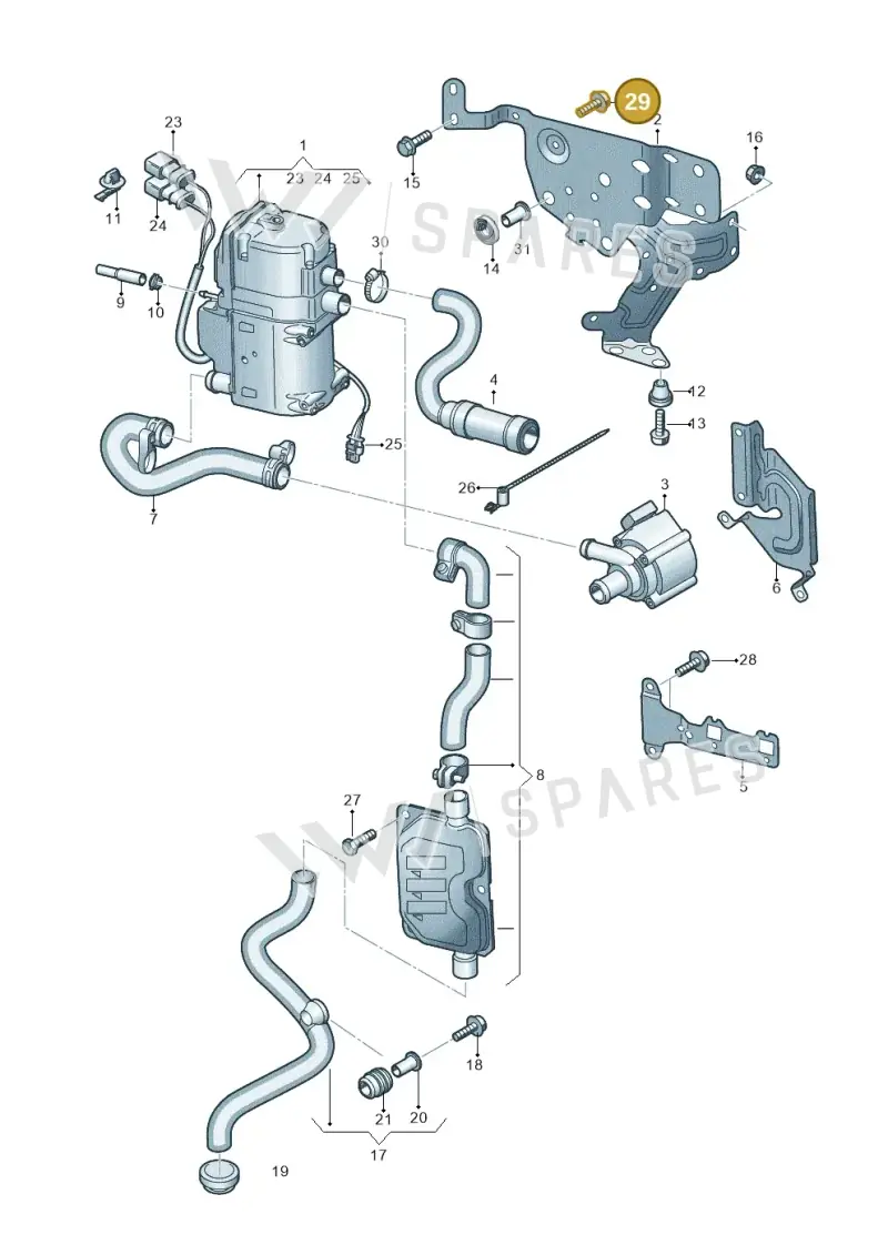 N10607601 — Volkswagen Touareg (2017-2023) diagram 859261000, position 29