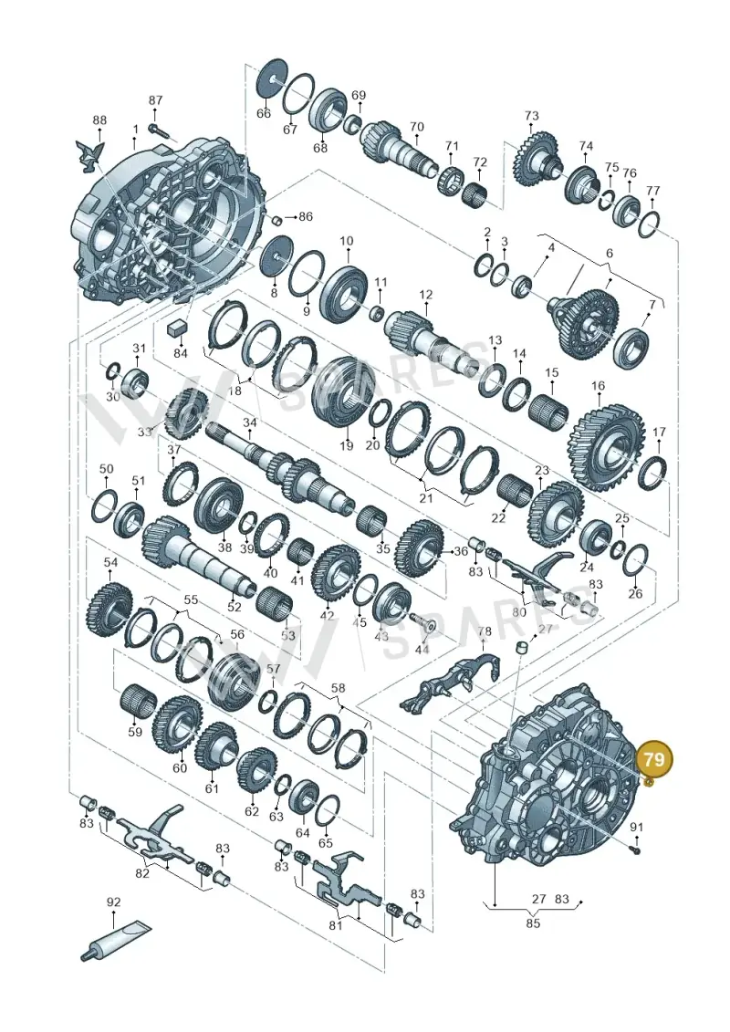 N10609206 — Volkswagen Transport. multivan (2019-2024) diagram 806800300, position 79
