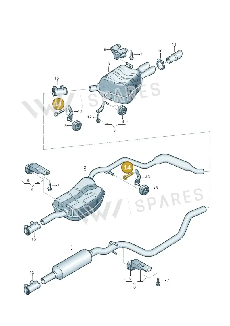 N10609902 — Volkswagen Passat CC (2011-2016) diagram 627253920, position 14