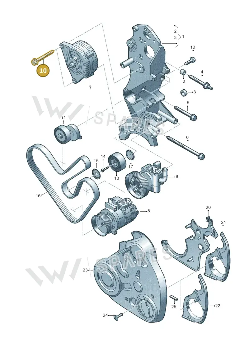 N10610001 — Volkswagen Amarok twin cab (2022-) diagram 749903600, position 10