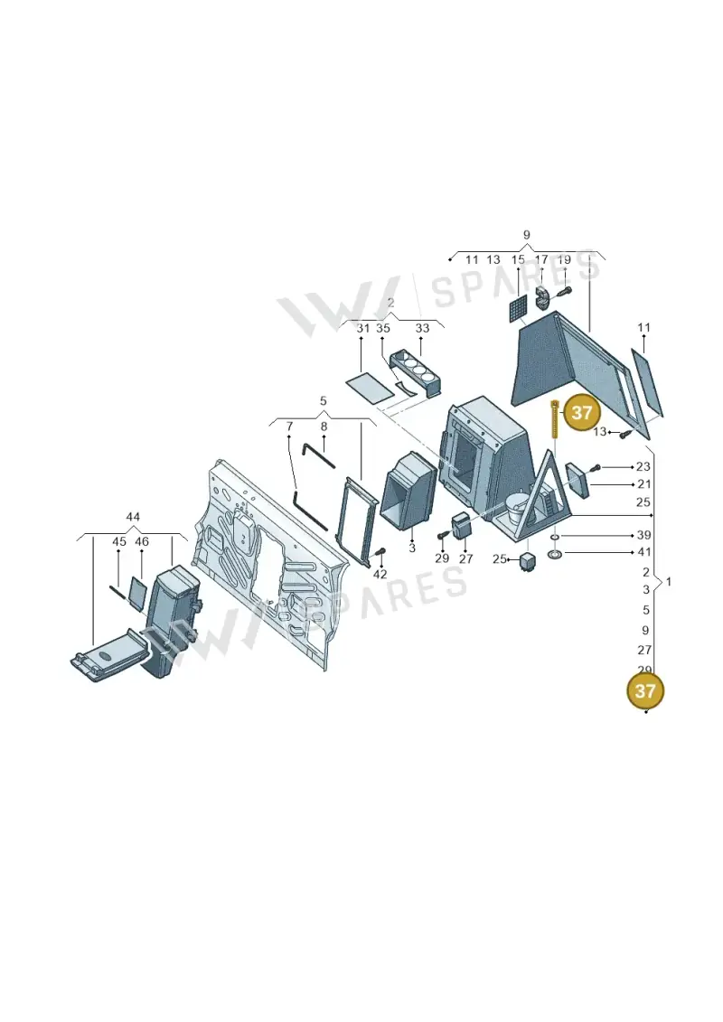 N10613801 — Volkswagen Phaeton 4motion (2010-2016) diagram 258862000, position 37