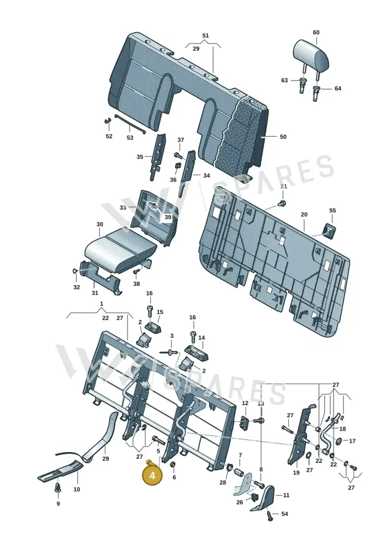 N10616201 — Volkswagen Transporter Multivan (2019-2024) diagram 7em885600, position 4