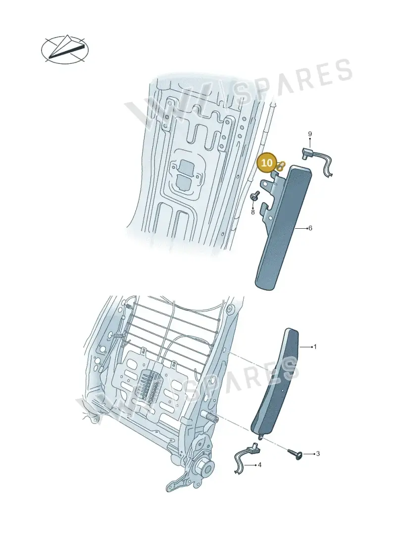 N10618501 — Volkswagen Tiguan 2.0 (2023-) diagram 884880200, position 10