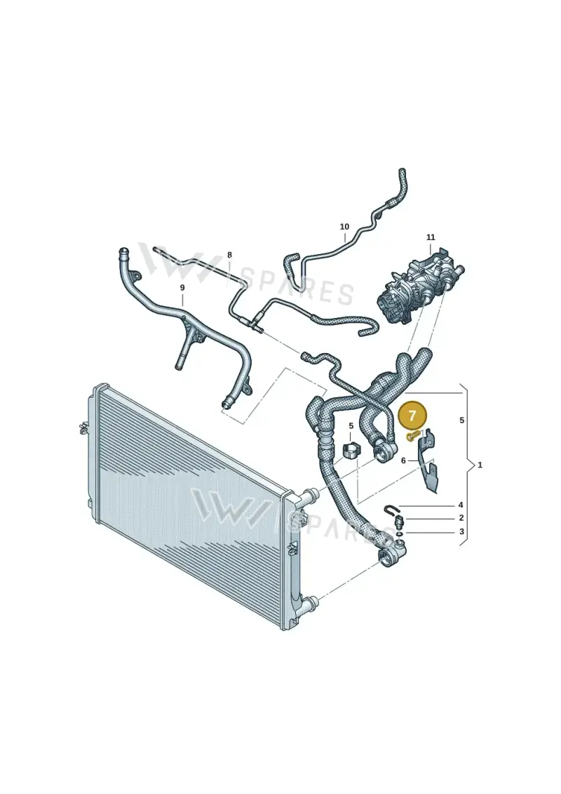 N10619001 — Volkswagen Multivan (2021-) diagram 7t0121278, position 7