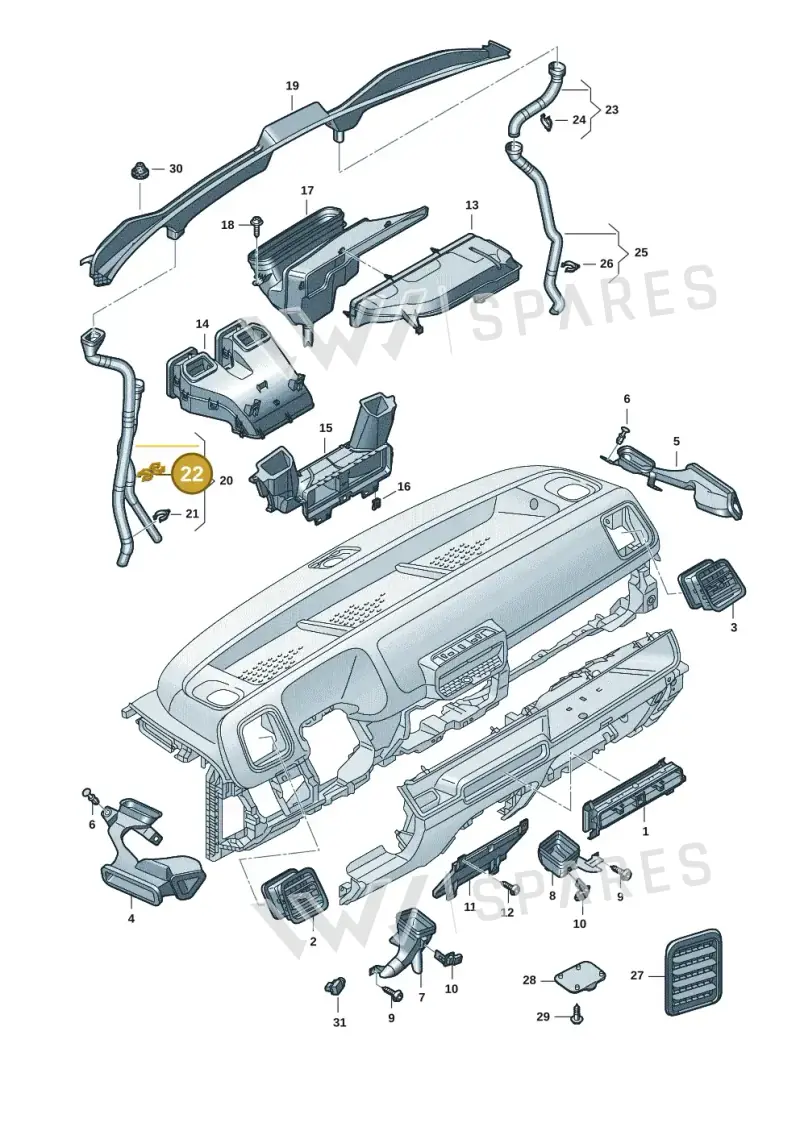 N10619601 — Volkswagen ID.Buzz (2022-) diagram 15a819300, position 22