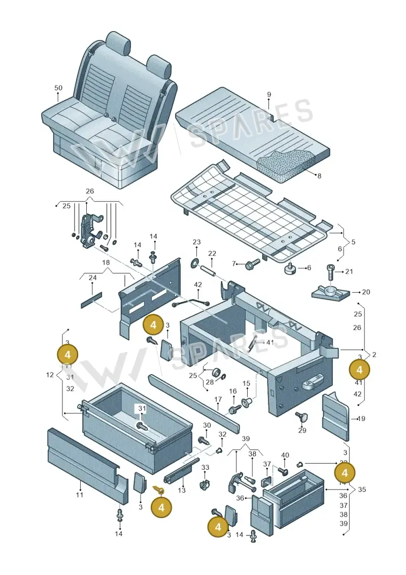 N10620801 — Volkswagen Caravelle (2019-2024) diagram 452067300, position 4