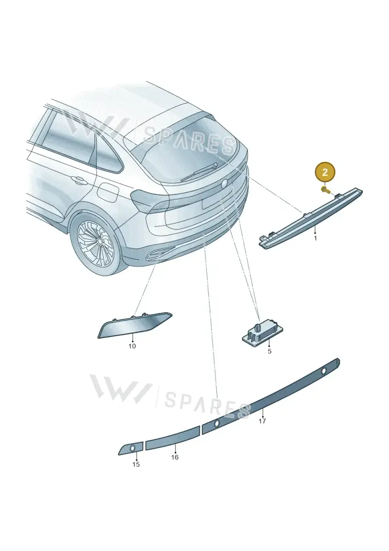 N10621601 — Volkswagen Taigo (2021-2024) diagram 587945010, position 2