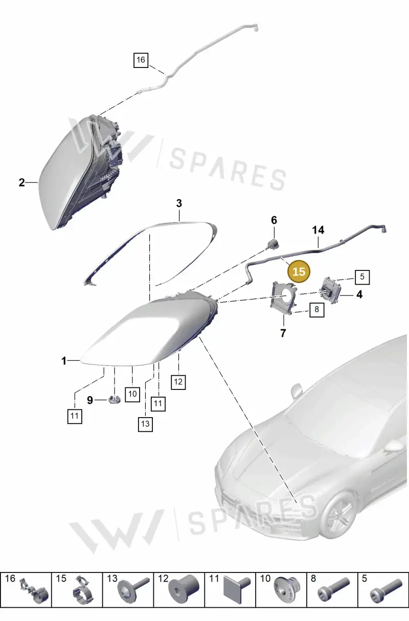 N10625501 — Porsche Panamera (2023-2025) diagram p62908000, position 15