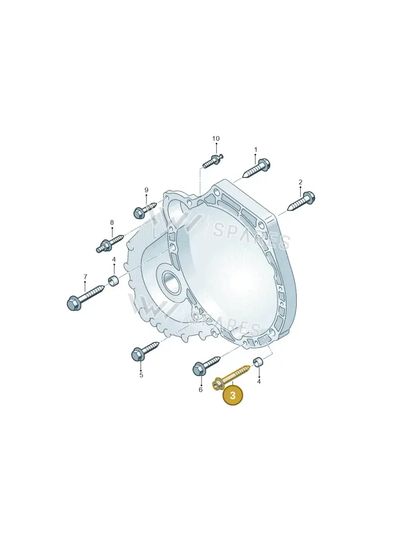 N10625902 — Volkswagen POLO (2005-) diagram 461300800, position 3