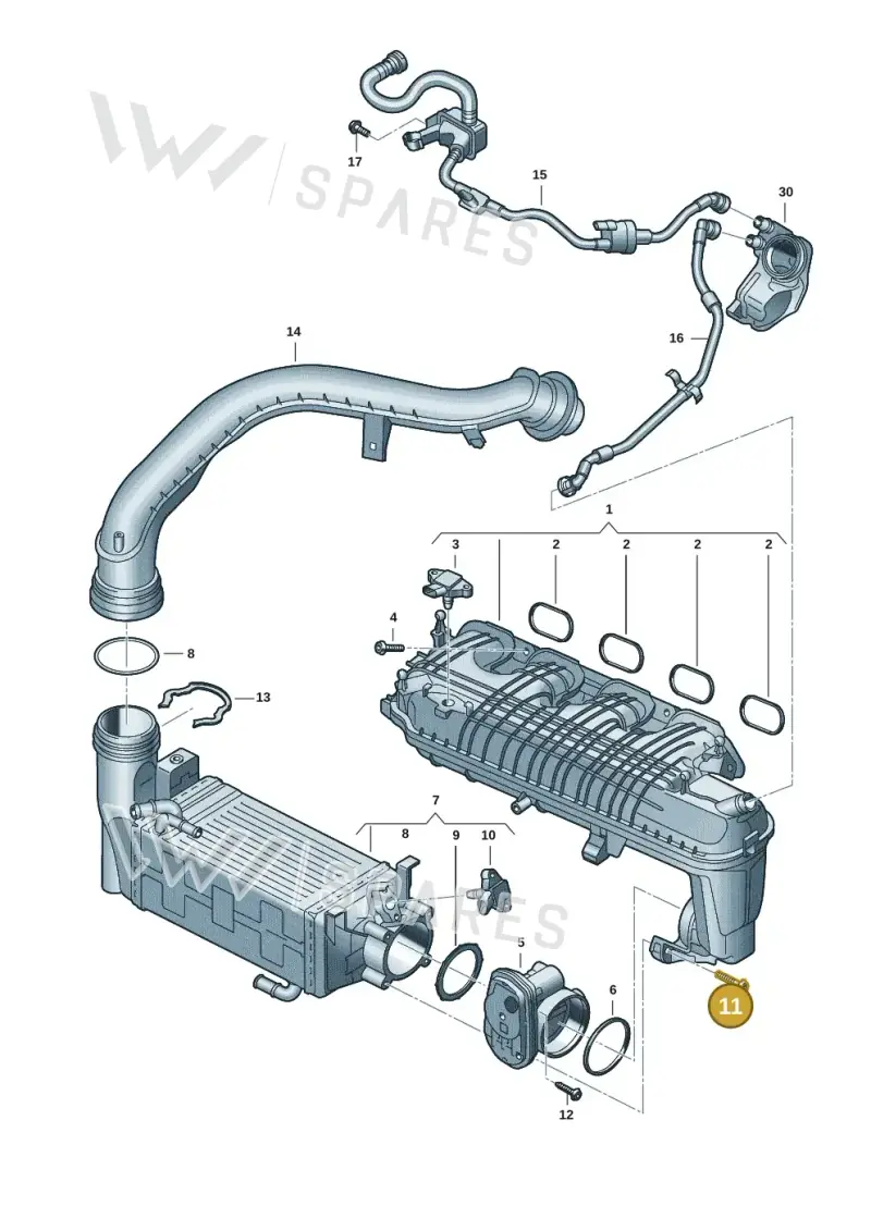 N10626102 — Volkswagen Multivan (2021-) diagram 57x133065, position 11