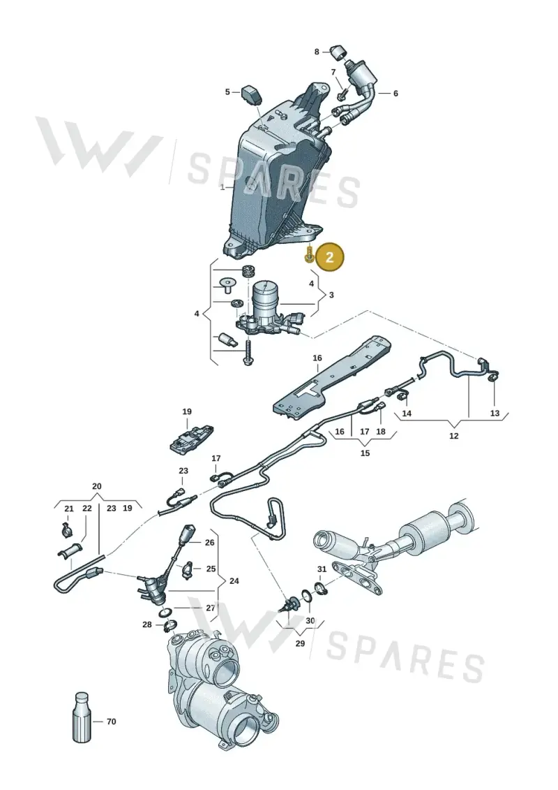 N10626602 — Volkswagen Caddy Maxi Kombi (2020-2024) diagram 2ka253100, position 2