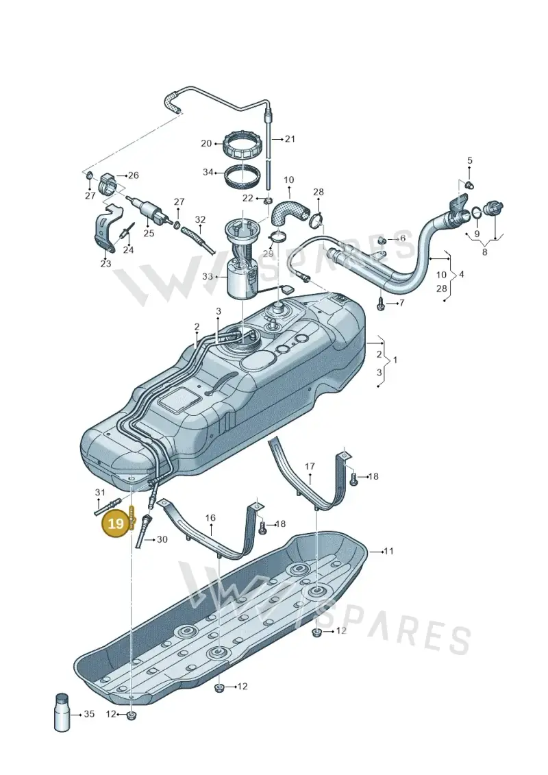 N10626603 — Volkswagen Amarok twin cab (2022-) diagram 894201600, position 19