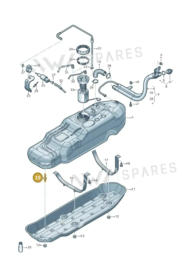 N10626603 — Volkswagen Amarok twin cab (2022-) diagram 894201700, position 19