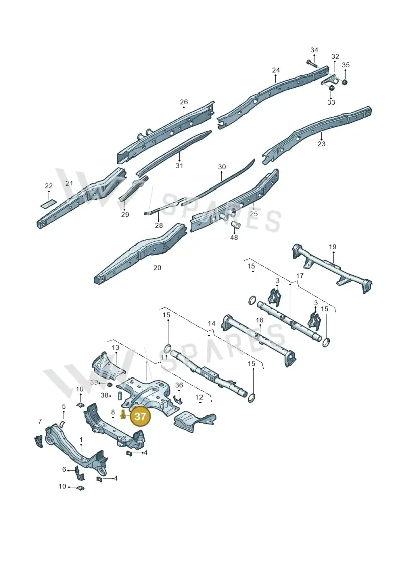 N10626603 — Volkswagen Amarok twin cab (2022-) diagram 894800150, position 37