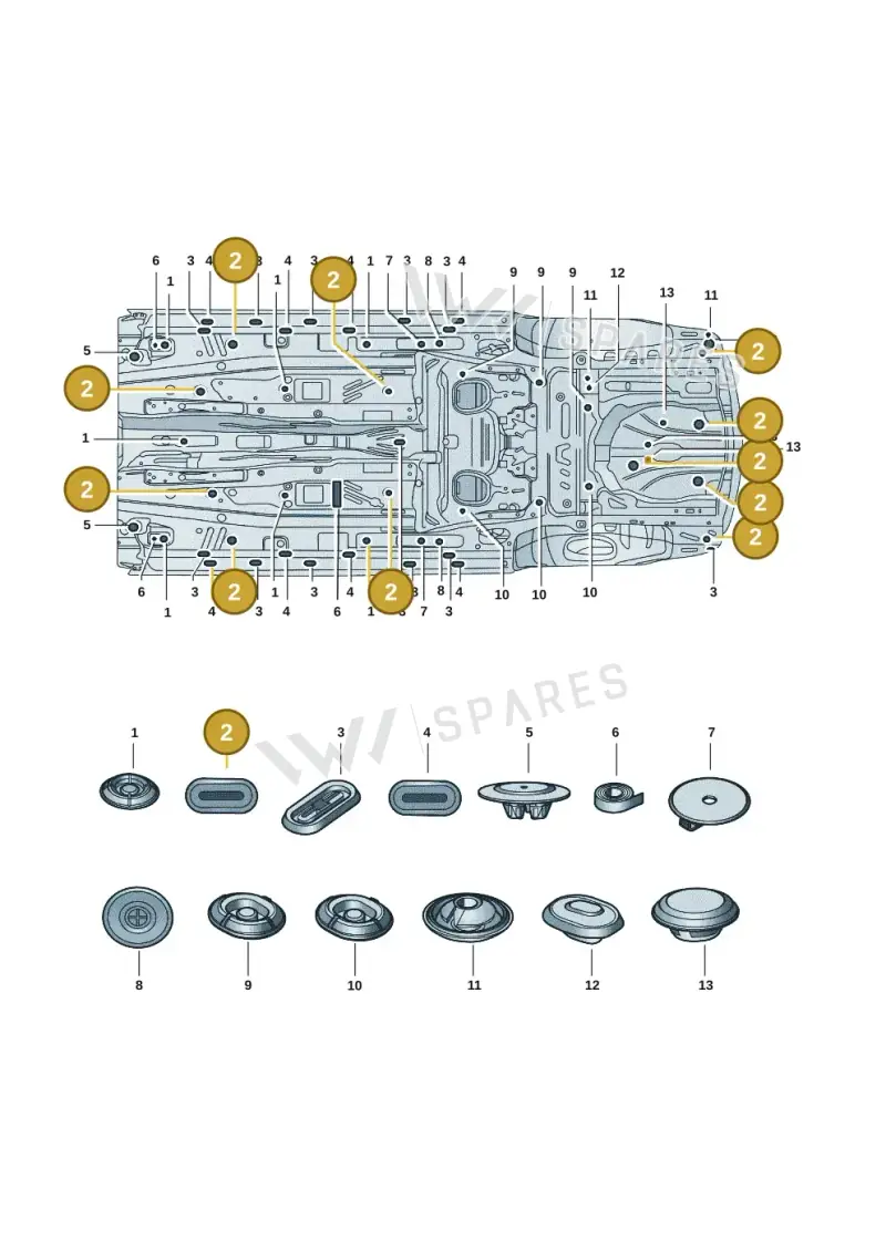 N10628201 — Volkswagen Polo Track (2023-) diagram 2fb803037, position 2