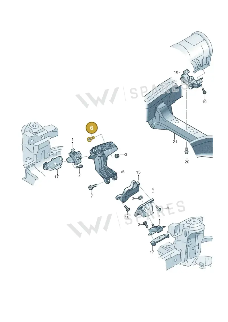 N10629602 — Volkswagen Amarok twin cab (2022-) diagram 894199400, position 6