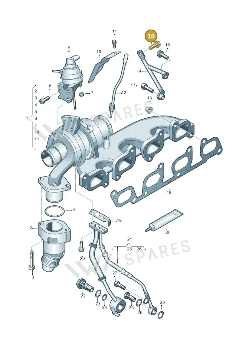 N10629603 — Volkswagen Amarok twin cab (2012-2016) diagram 683145600, position 15