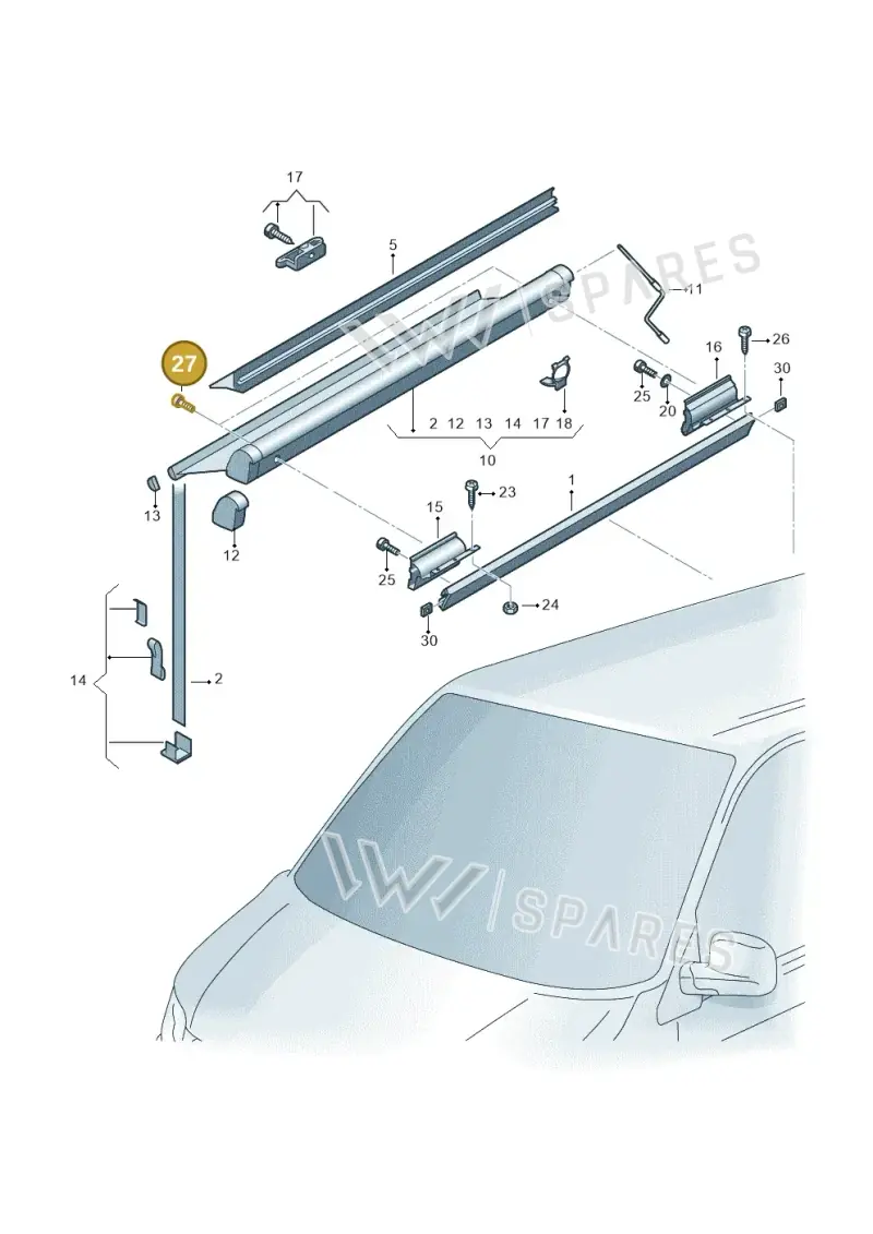 N10632002 — Volkswagen Caravelle (2019-2024) diagram 452067200, position 27